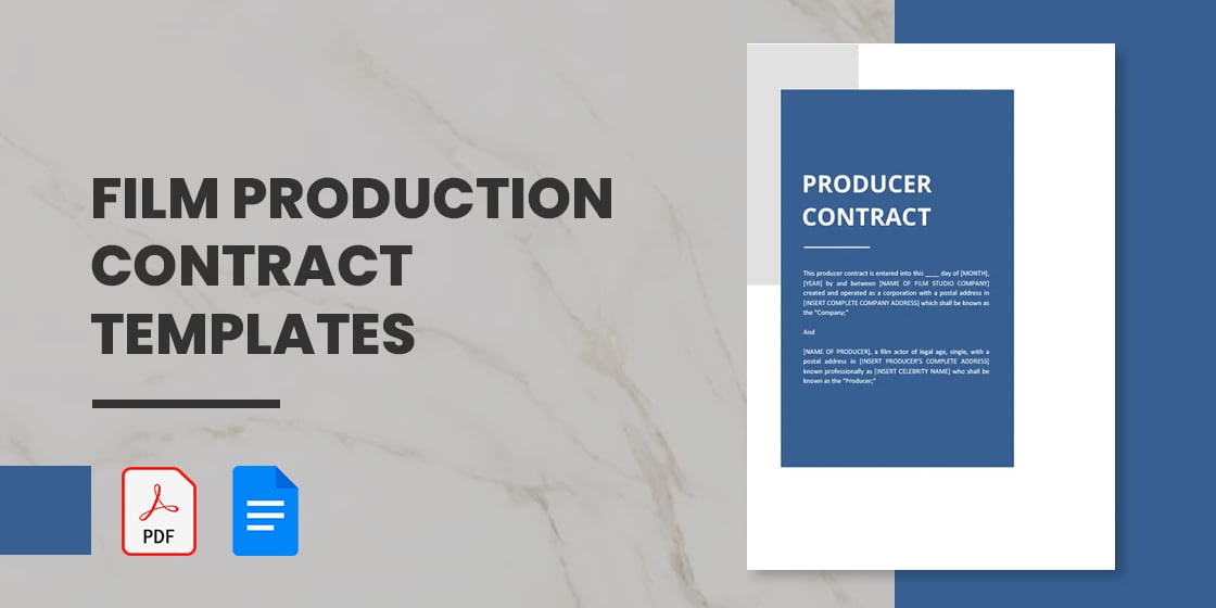 10  Film Production Contract Templates PDF Word