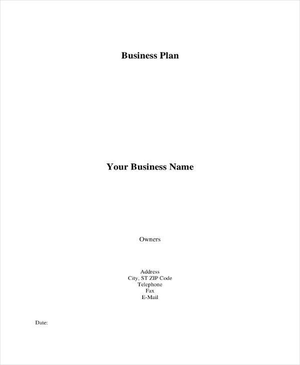 business plan template