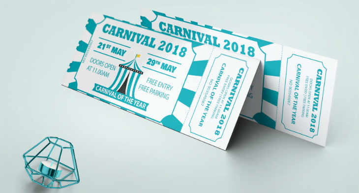 Carnival Ticket Invitation Template