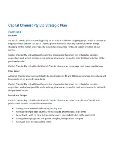 chemist pharmacy business plan template