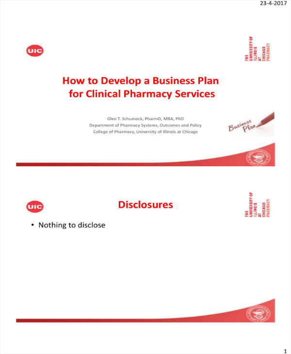 clinical pharmacy business plan