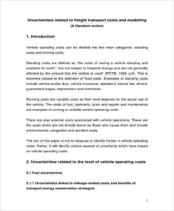 7+ Freight Cost Analysis Templates PDF, Word