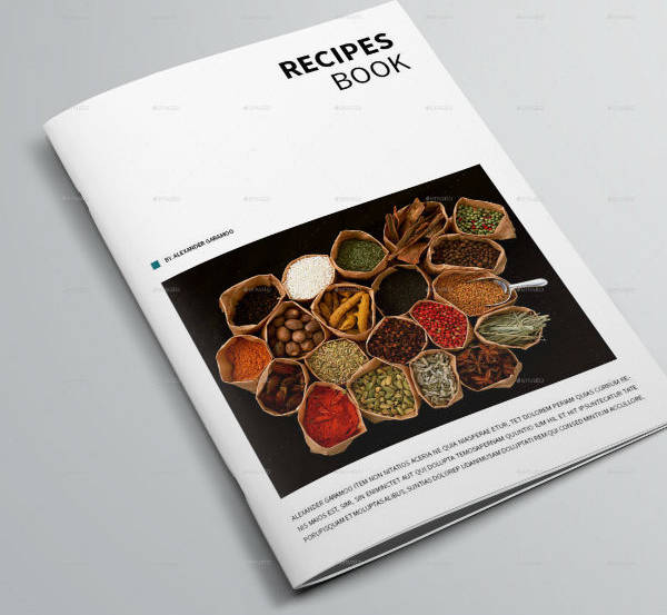 indesign cookbook catalog template