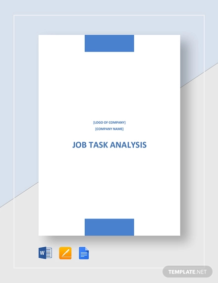 job task analysis template