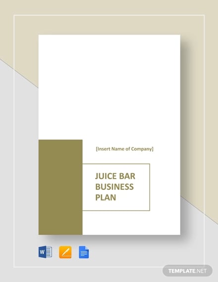 juice-bar-business-plan-template