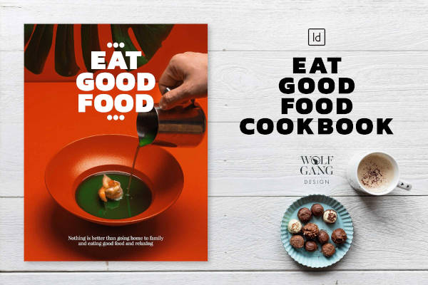 magazine style cookbook catalog template