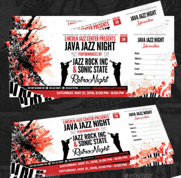 21+ Music Concert Ticket Designs & Templates PSD, AI, ID, Pages, DOC