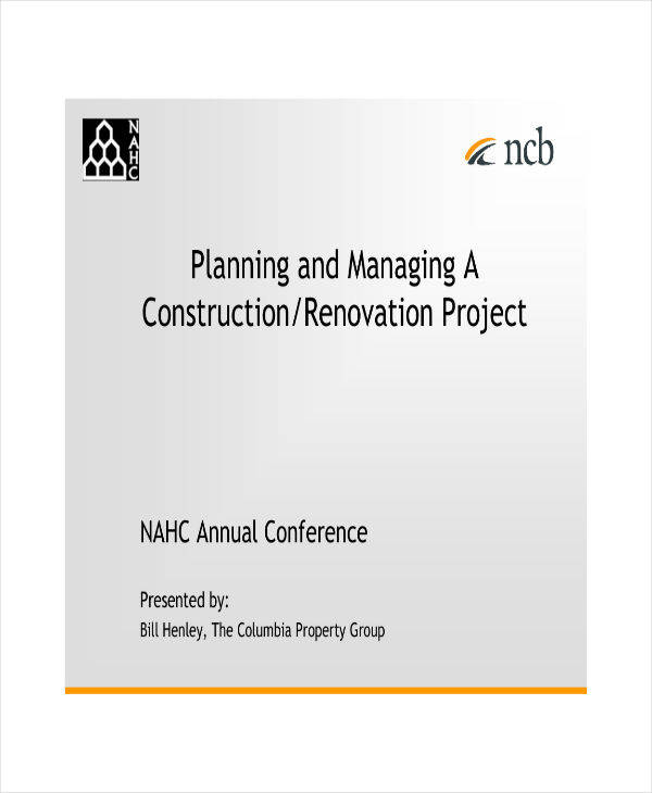 planning and managing a renovation project