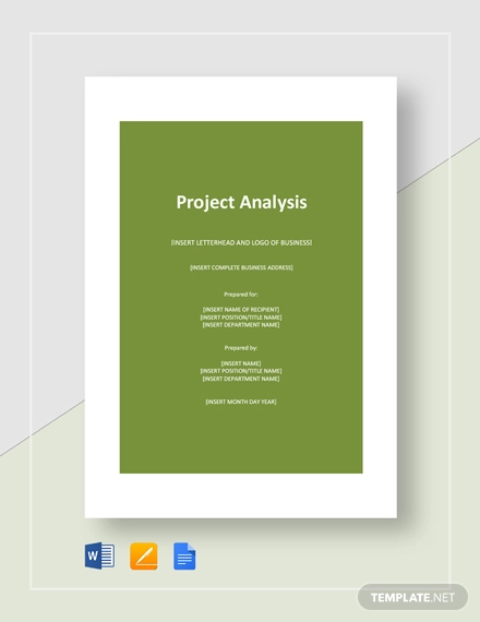 12 Printable Project Analysis Templates PDF Word Pages