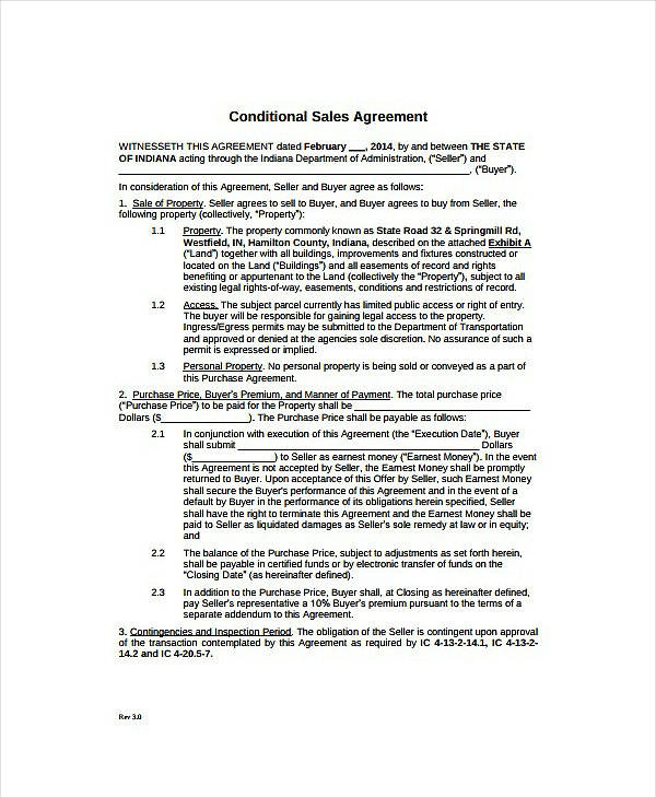 11-conditional-sale-agreement-templates-pdf-docs