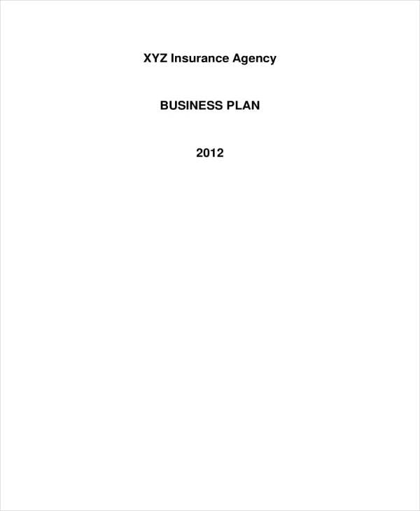 business plan for insurance agency