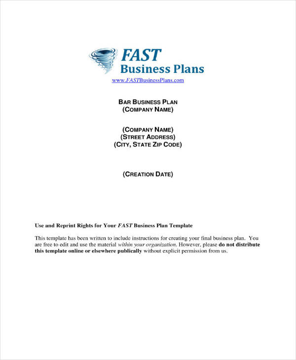 6+ Business Plan Templates PDF, Word
