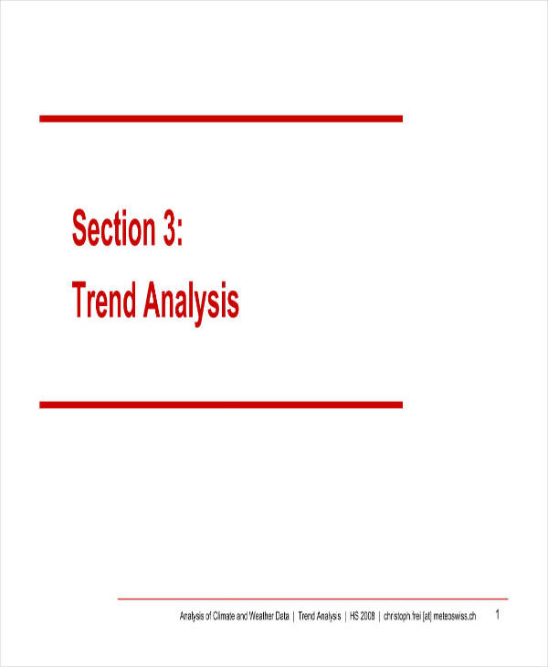 9+ Trend Analysis Templates PDF, Word, Apple Pages