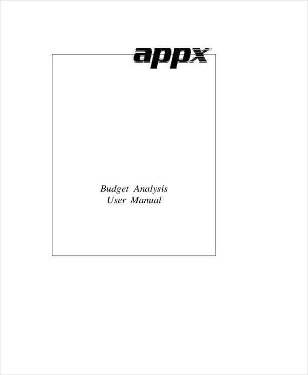 simple business budget analysis
