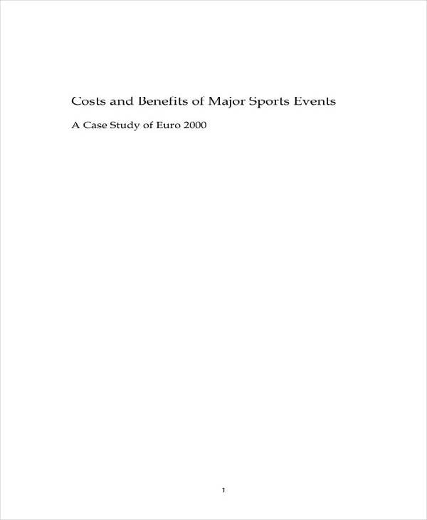 Sports Event Cost Analysis