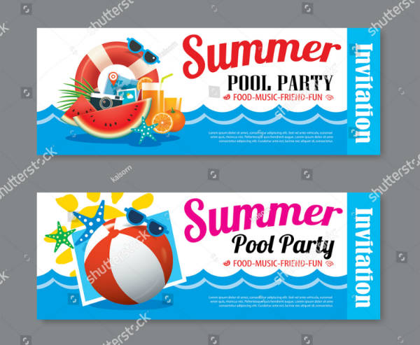 18 Summer Party Ticket Designs Templates Psd Ai Indesign Free Premium Templates