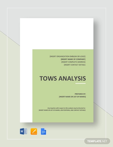 tows analysis template