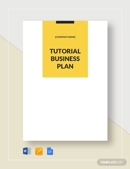 tutoring business plan template