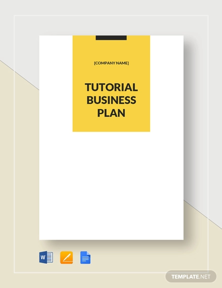 Online Tutoring Business Plan Example