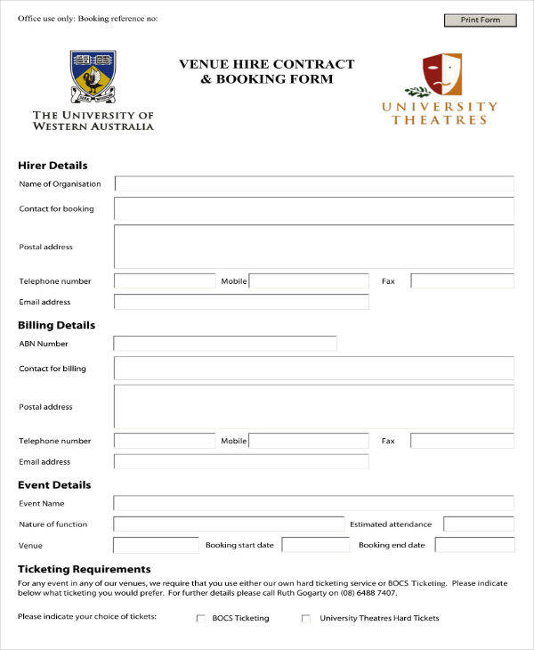 7+ Event Venue Contract Templates PDF, Word, Google Docs