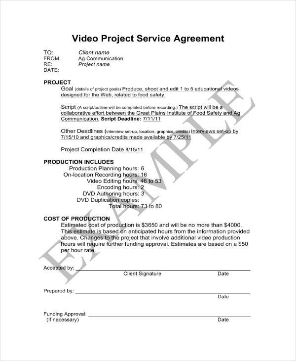 5+ Freelance Video Contract Templates Word, Google Docs, PDF