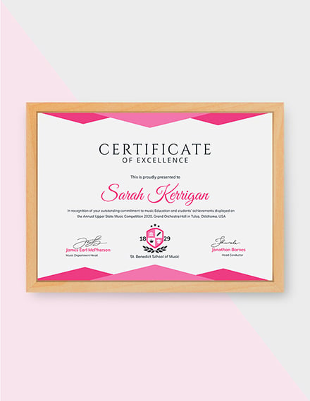 achievement certificate template