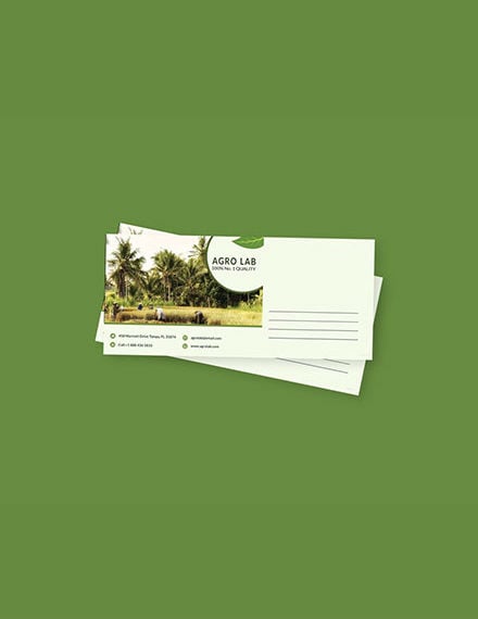 agriculture envelope template