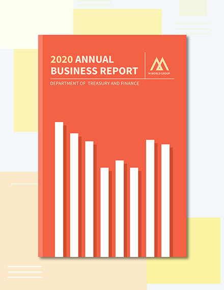 annual report book cover template