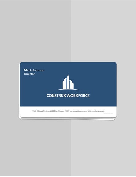 architecture business card template