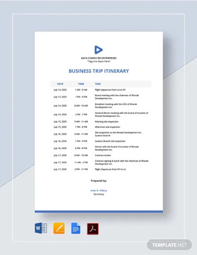 18+ Itinerary Templates - DOC, Pages, Google Docs, PDF