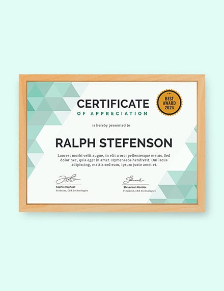 certificate of participation template
