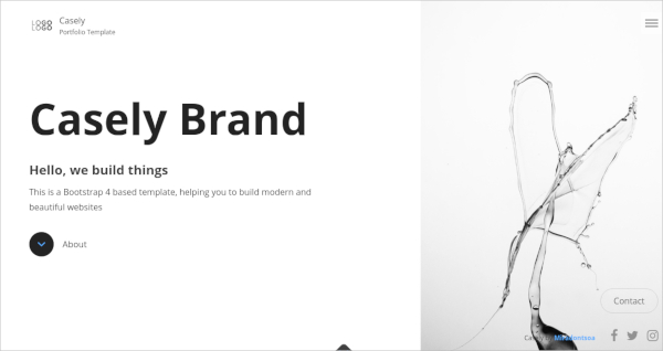 creative website template for agency