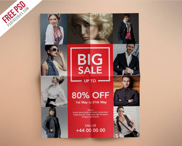 fashion retail sales flyer
