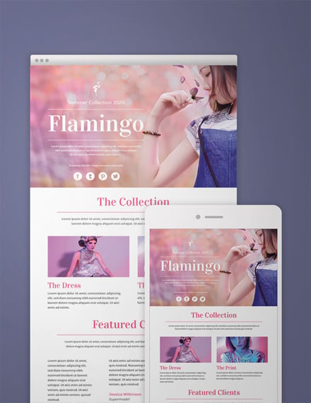 free fashion email newsletter template