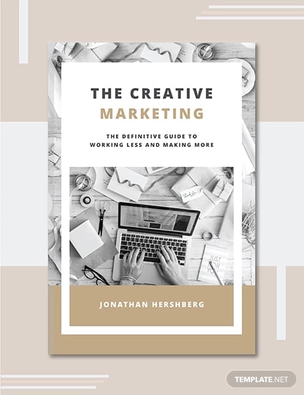 free marketing book cover template