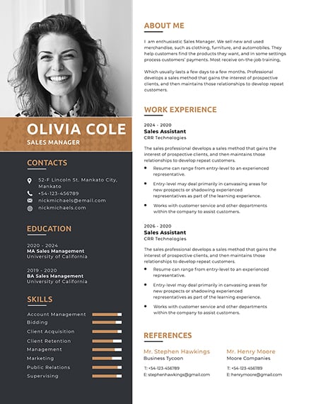 free-one-page-resume-template