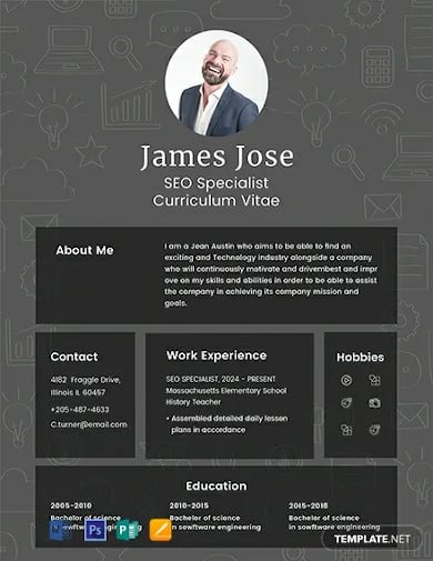 free-seo-resume-template