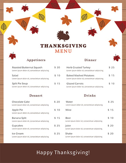 free-thanksgiving-menu-template