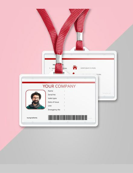 free vertical blank id card template