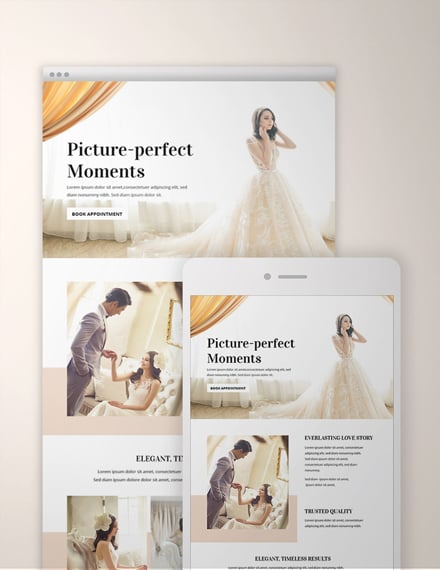 free wedding email newsletter template