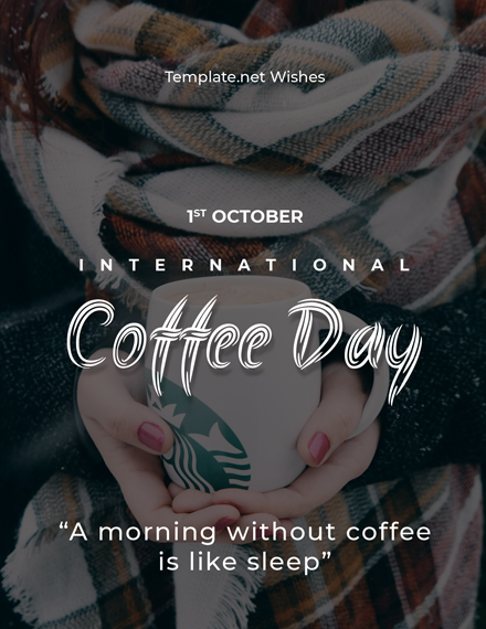 International Coffee Day Greeting Card