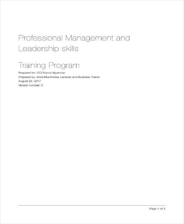 7+ Leadership Development Proposal Templates - PDF