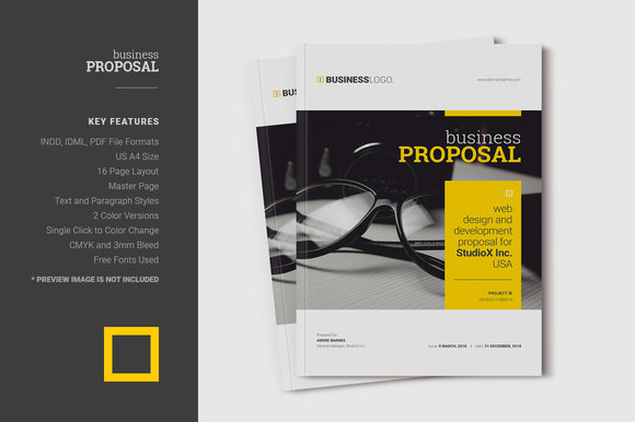 minimal business proposal template