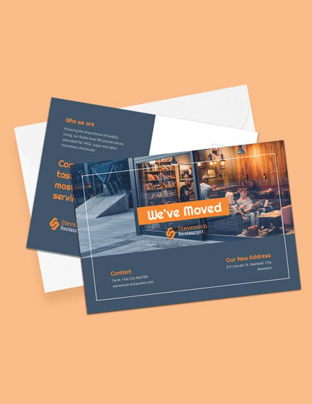 moving business postcard template