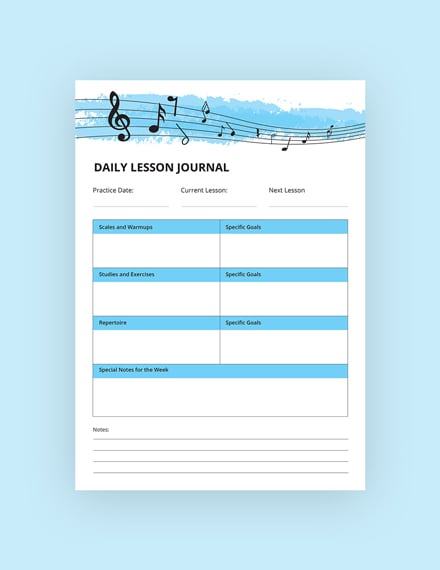 music journal notebook m1x