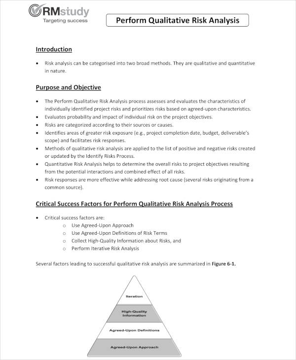 5+ Qualitative Risk Analysis Templates - PDF, Word
