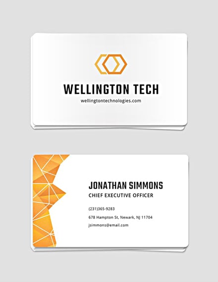 professional business card template