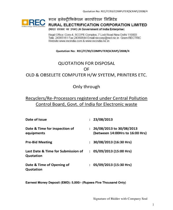 16+ Computer Quotation Templates PDF, DOC