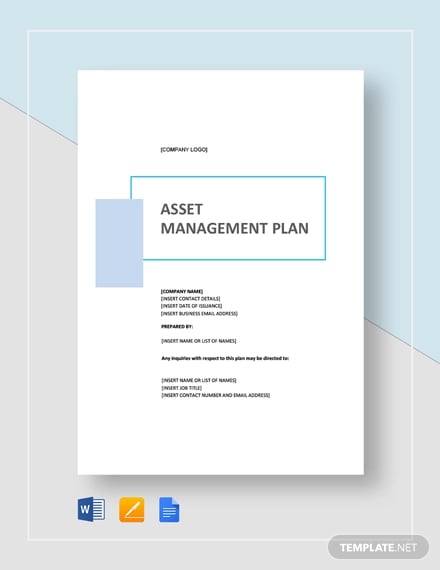 business plan for asset management company
