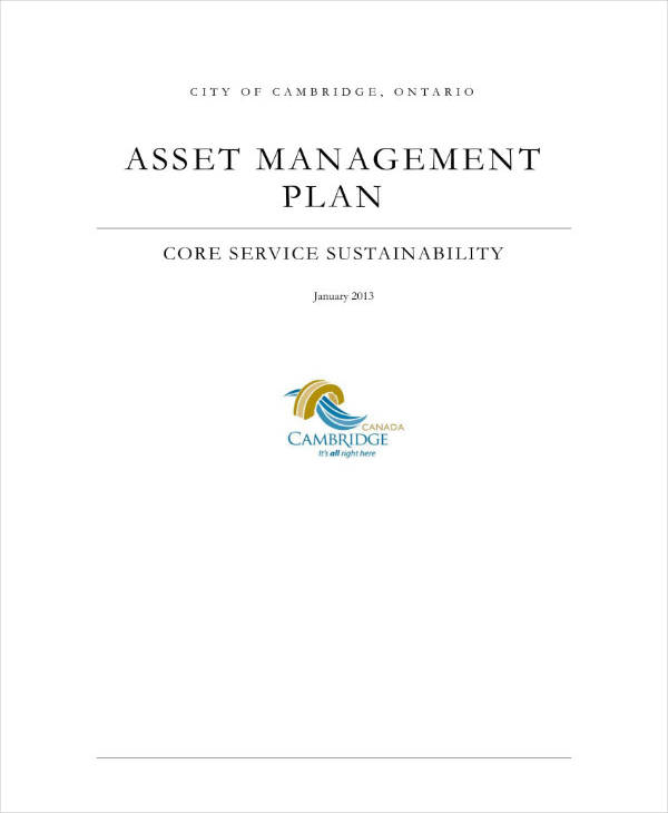 12  Asset Management Plan Templates PDF Word